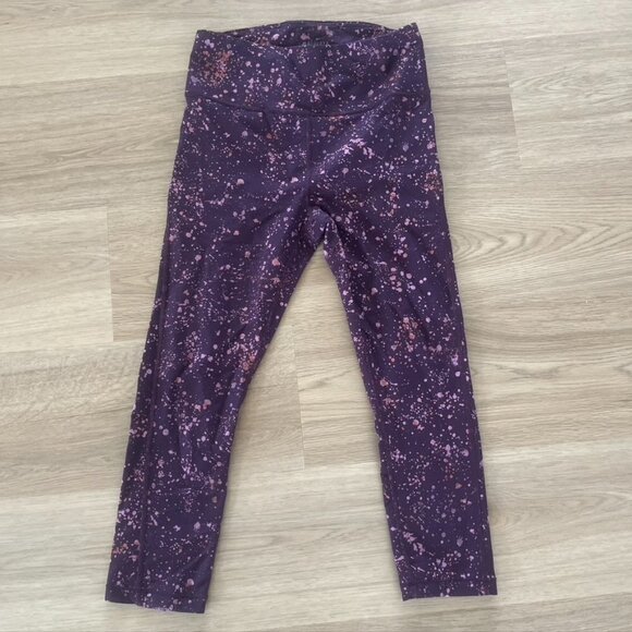 Athleta | Ultimate Stash Pocket Splat Capri Leggings High Rise | Size Small EUC - Picture 1 of 11